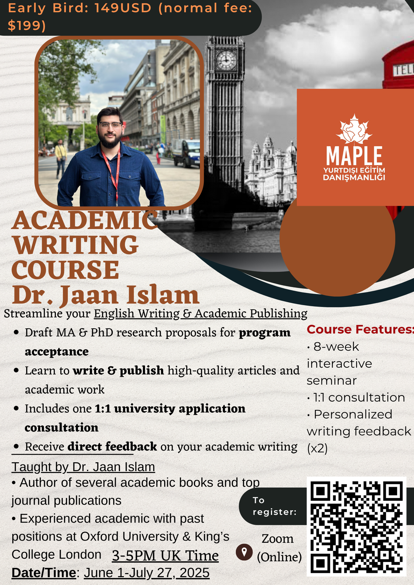 Academic Writing Course with Dr. Jaan Islam